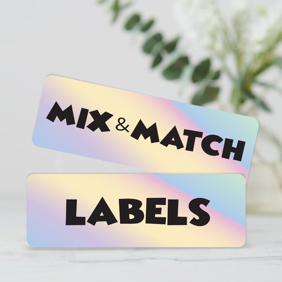New! Mix & Match Sticker Labels – (96 ct) - Picture 1 of 4